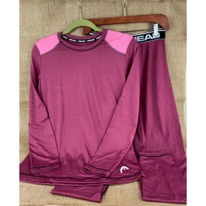 HEAD Brand Womens Sleepwear Undergarment Pink Poly/Spandex